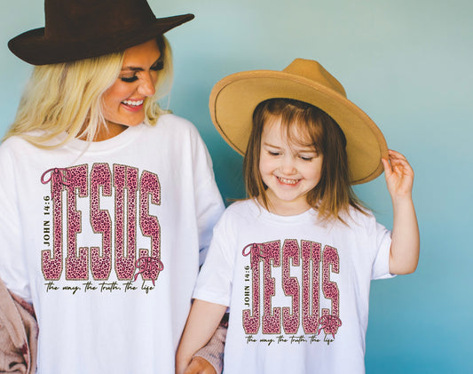 JESUS pink Leopard