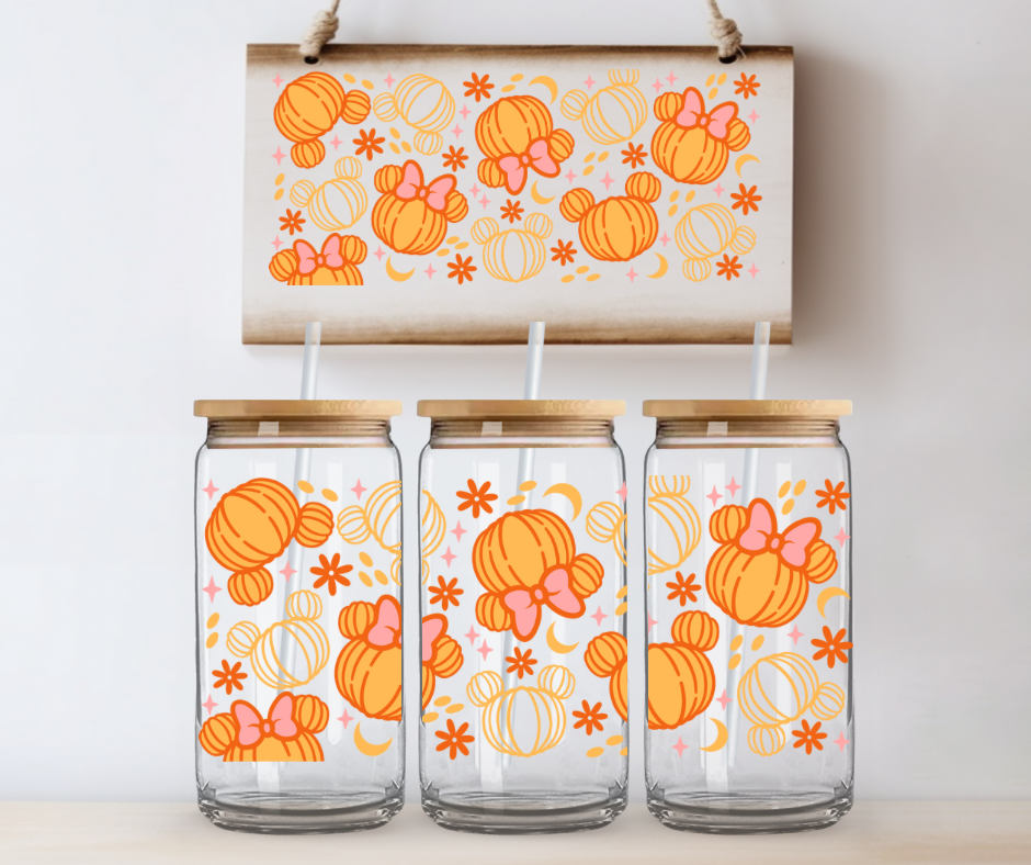 Girl Mouse Bow Pumpkins