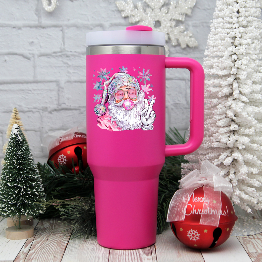 Snowflake Bubble Gum Santa