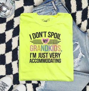 I don't spoil my Grandkids I'm just very accommodating