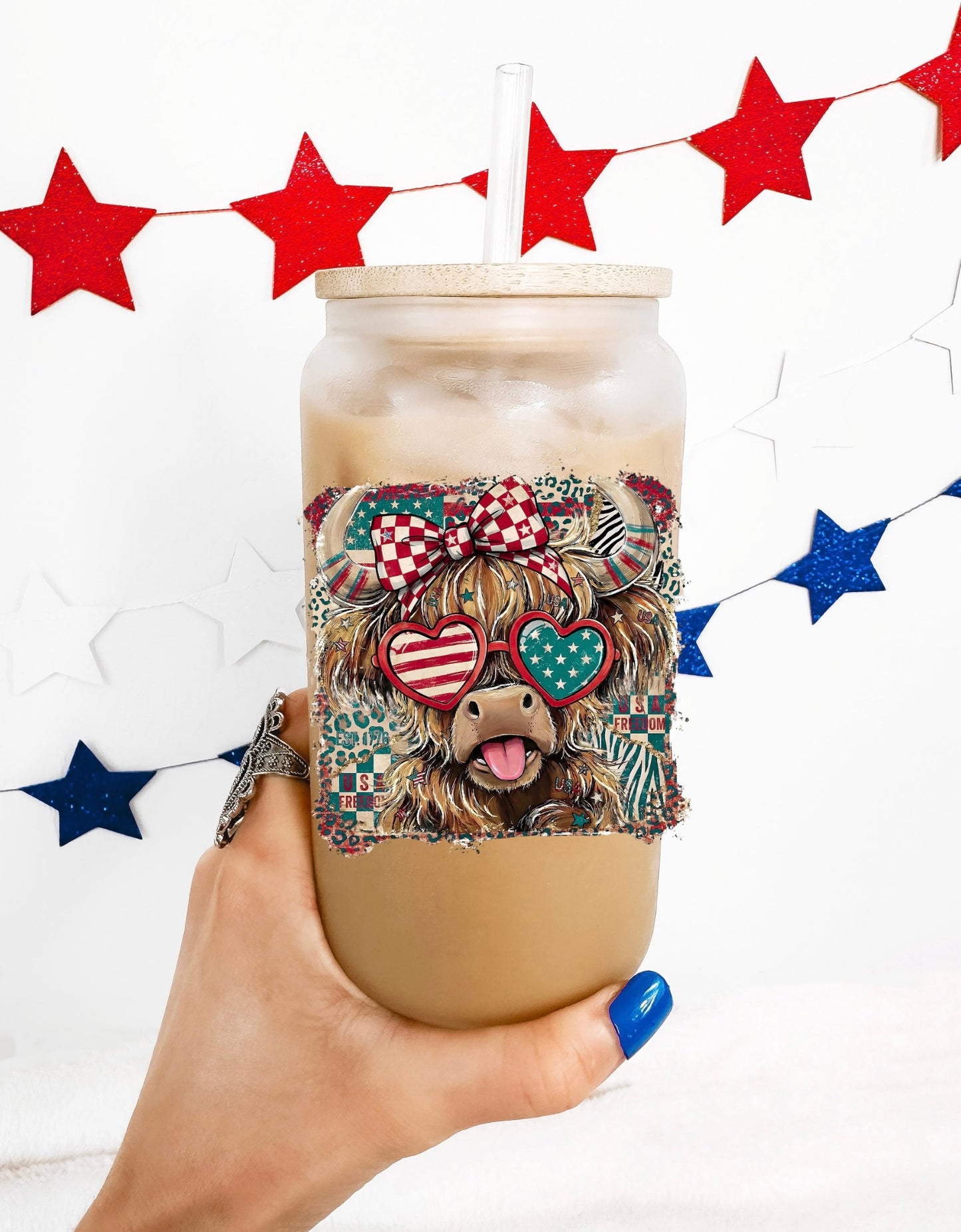 Patriotic cow