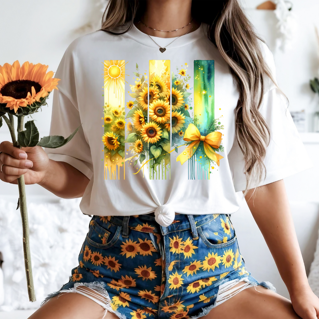 Sunflowers Paint Strokes (DTF TRANSFER)