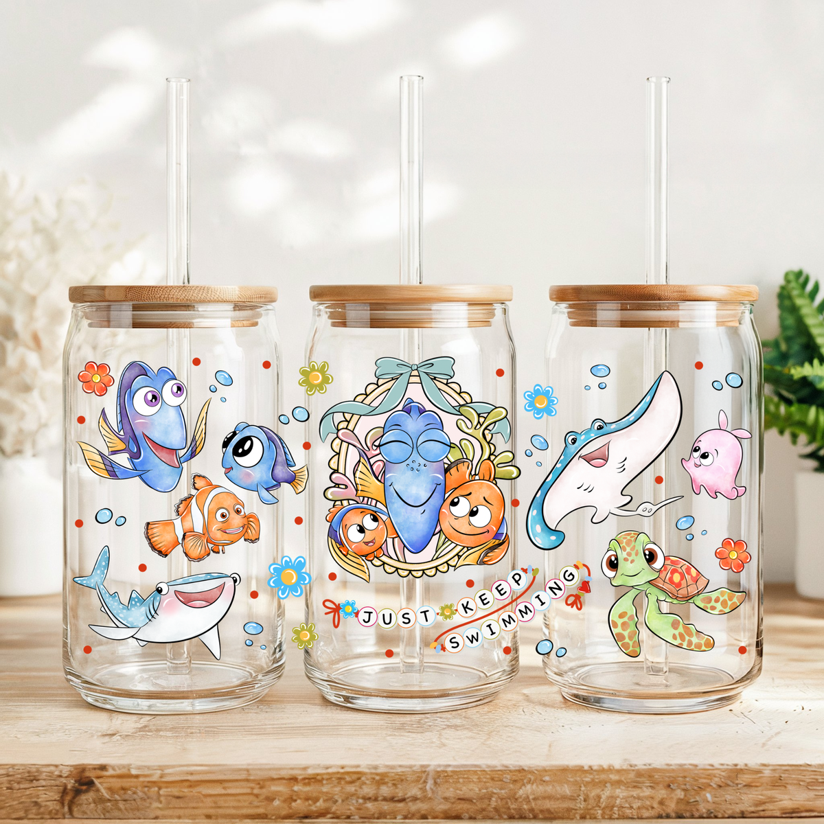 Orange fish and friends
