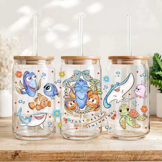 Orange fish and friends