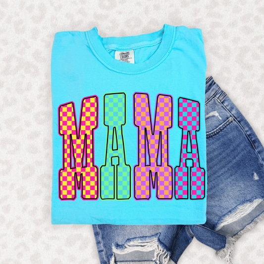 Mama bright checkered