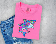 Floral Shark (DTF TRANSFER)