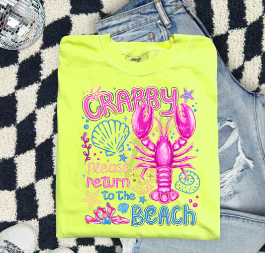 If crabby returned back to the beach