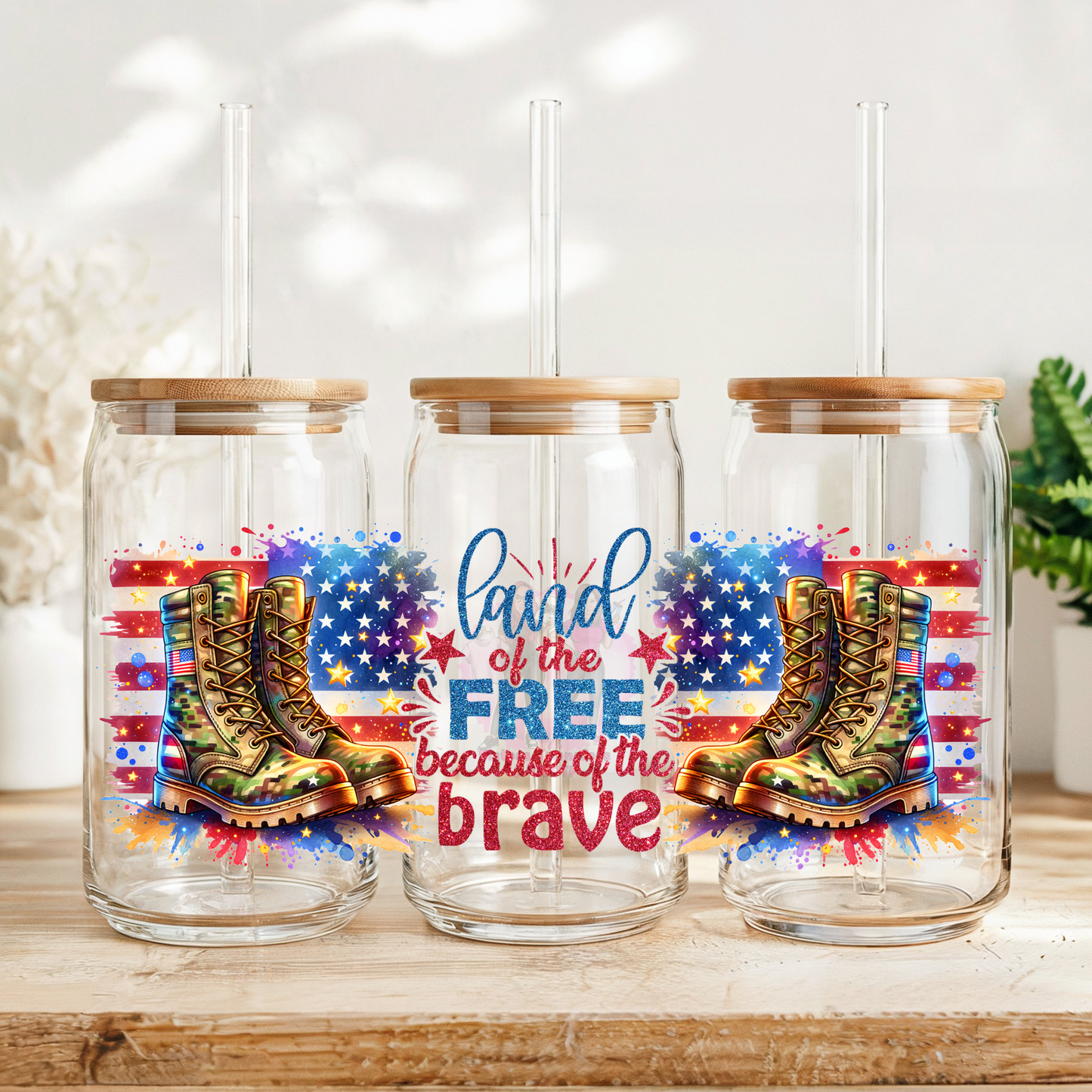God of the free because of the brave