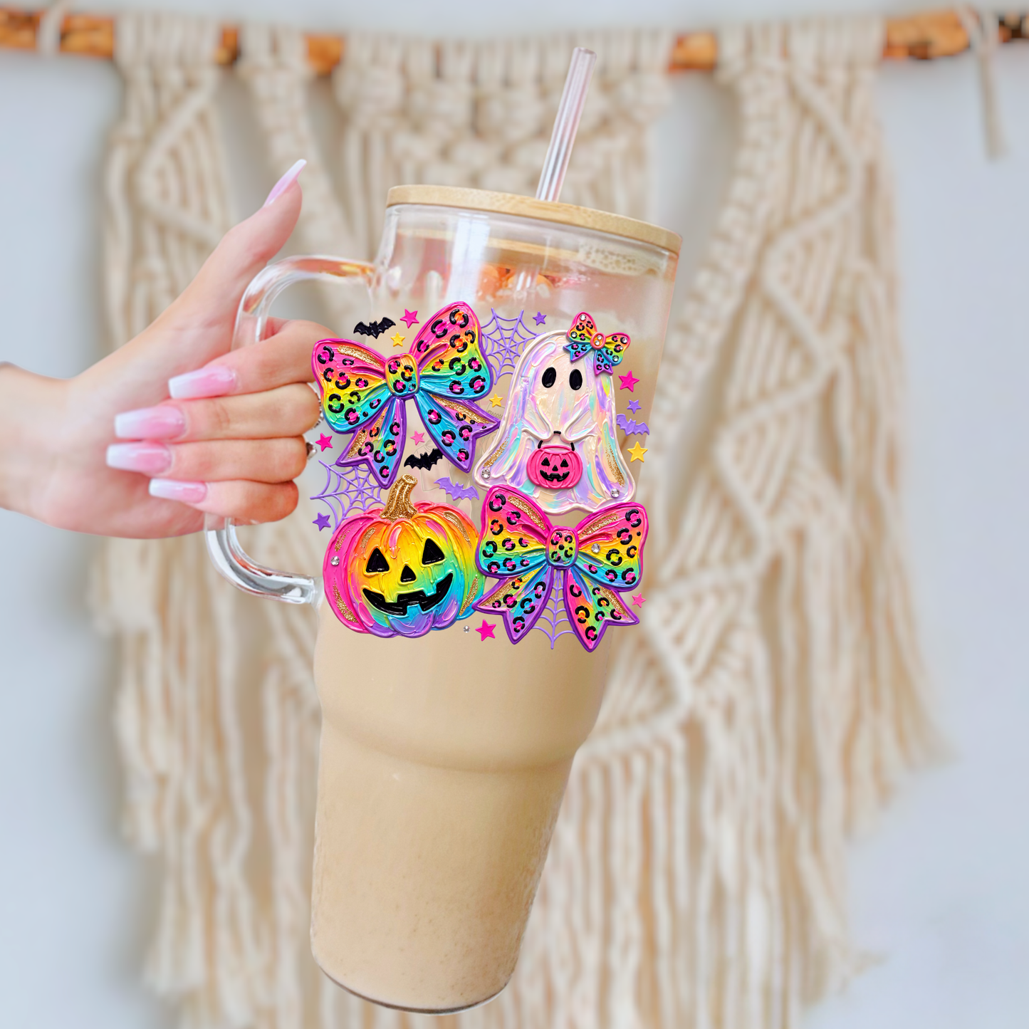 Neon bows and ghost