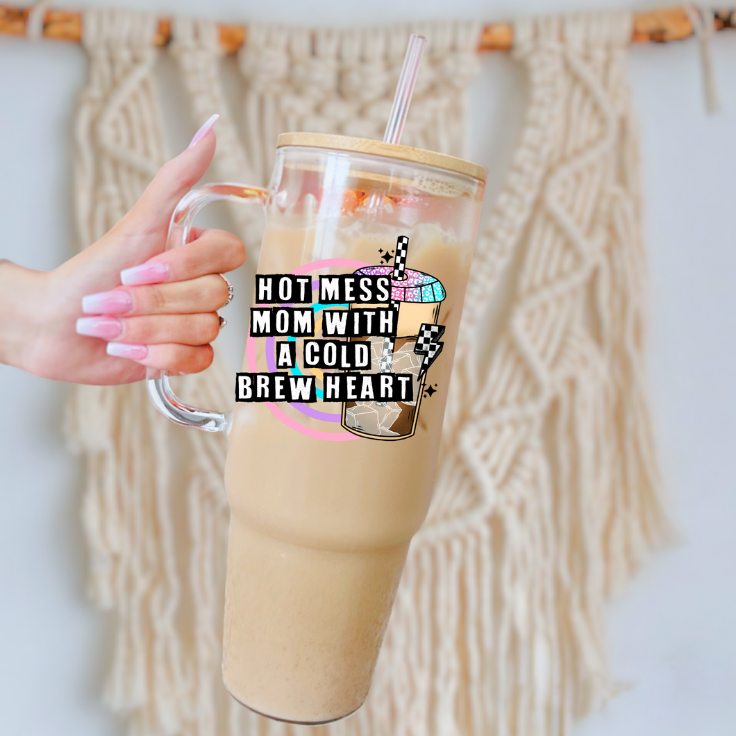 Hot mess mama with a cold brew heart