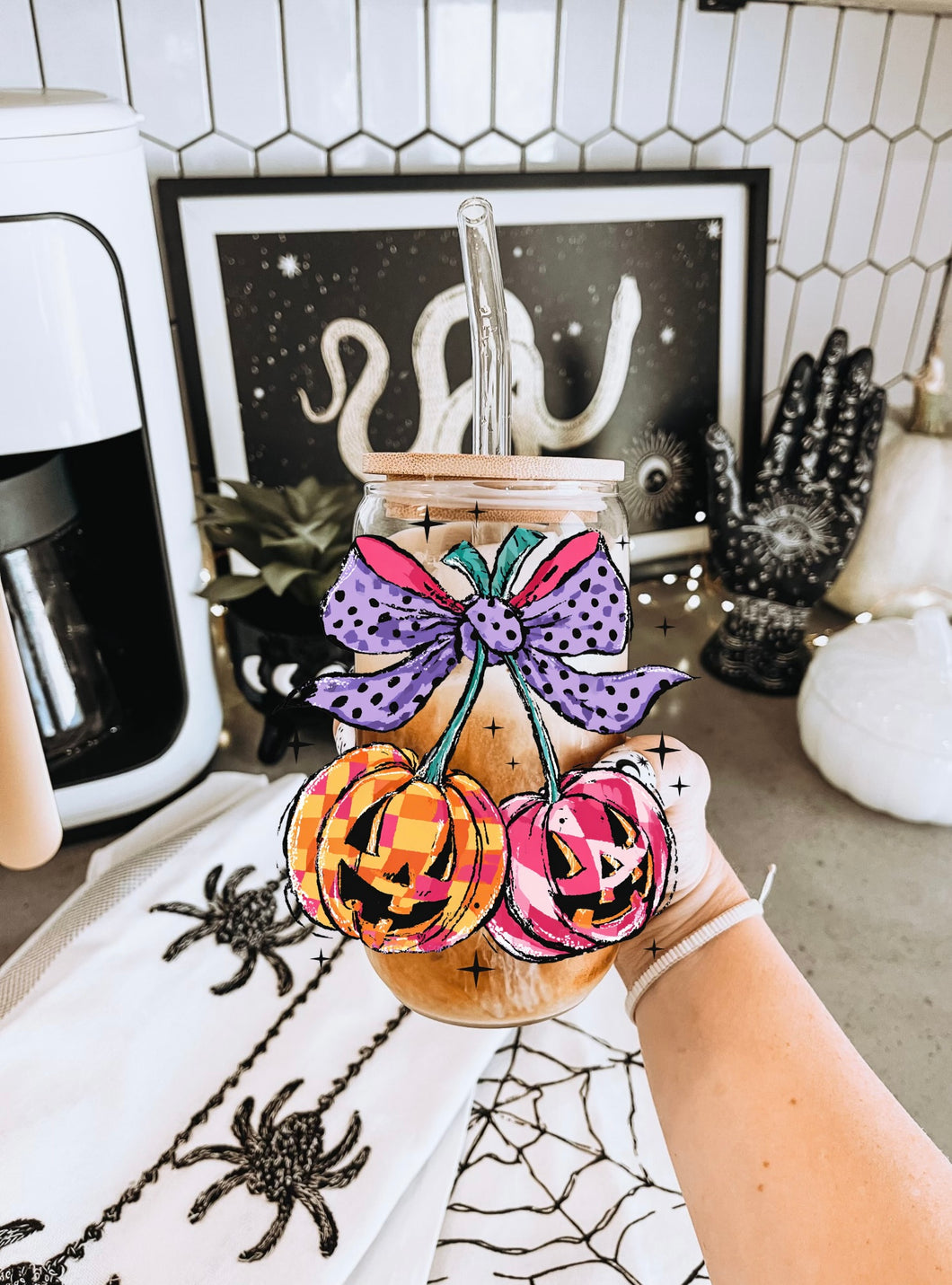 Checkered cherry pumpkins
