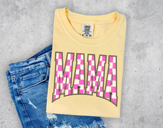 MAMA pink checkered
