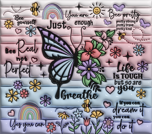 SUBLIMATION just breathe butterfly
