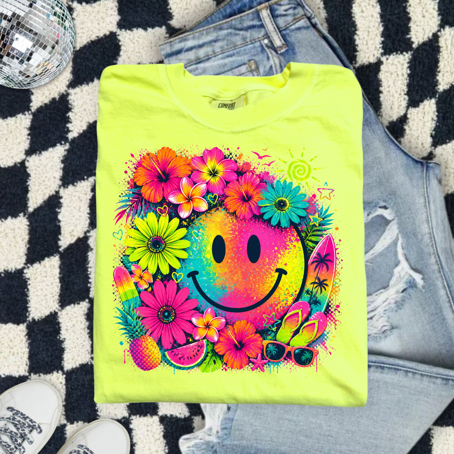 Neon smiley