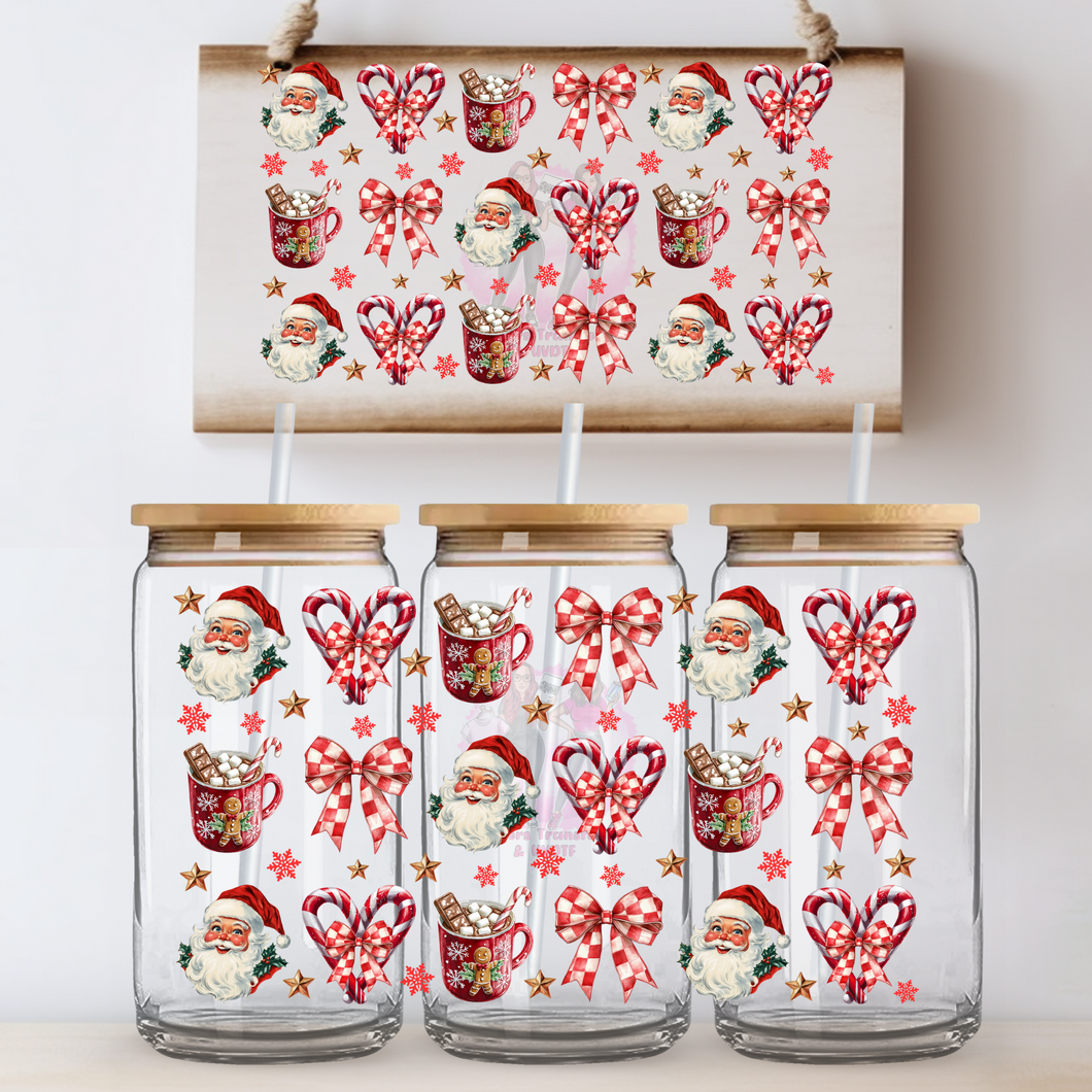 Santa Candycanes & Bows