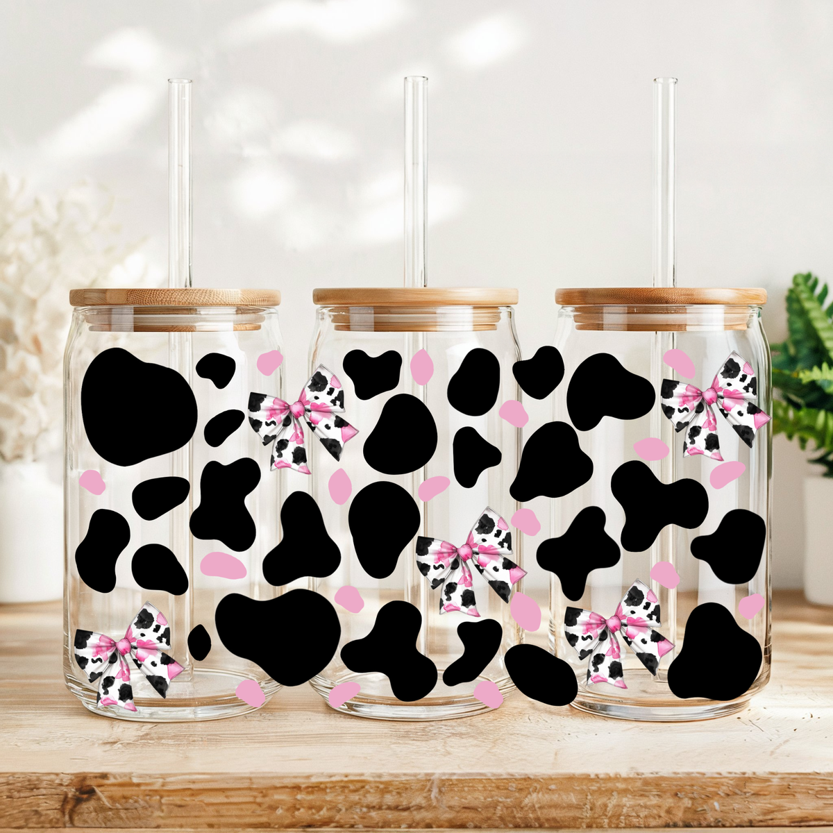 Cow print and bows