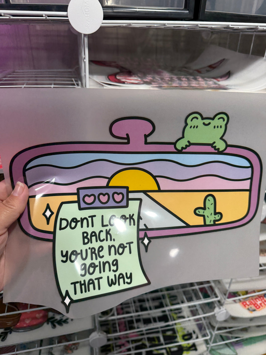 Don't look back (DTF TRANSFER