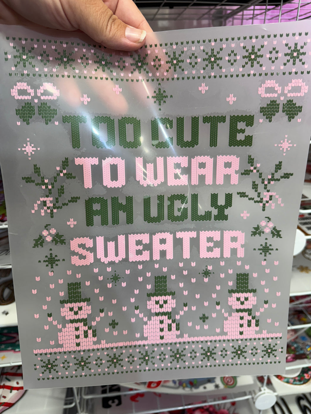 To cute to wear an ugly sweater
