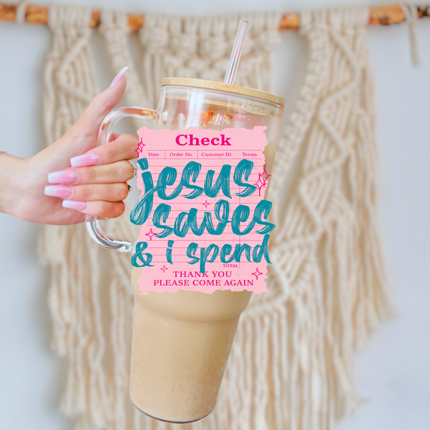 Jesus saves & I spend