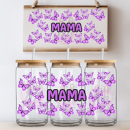 Mama butterfly purple