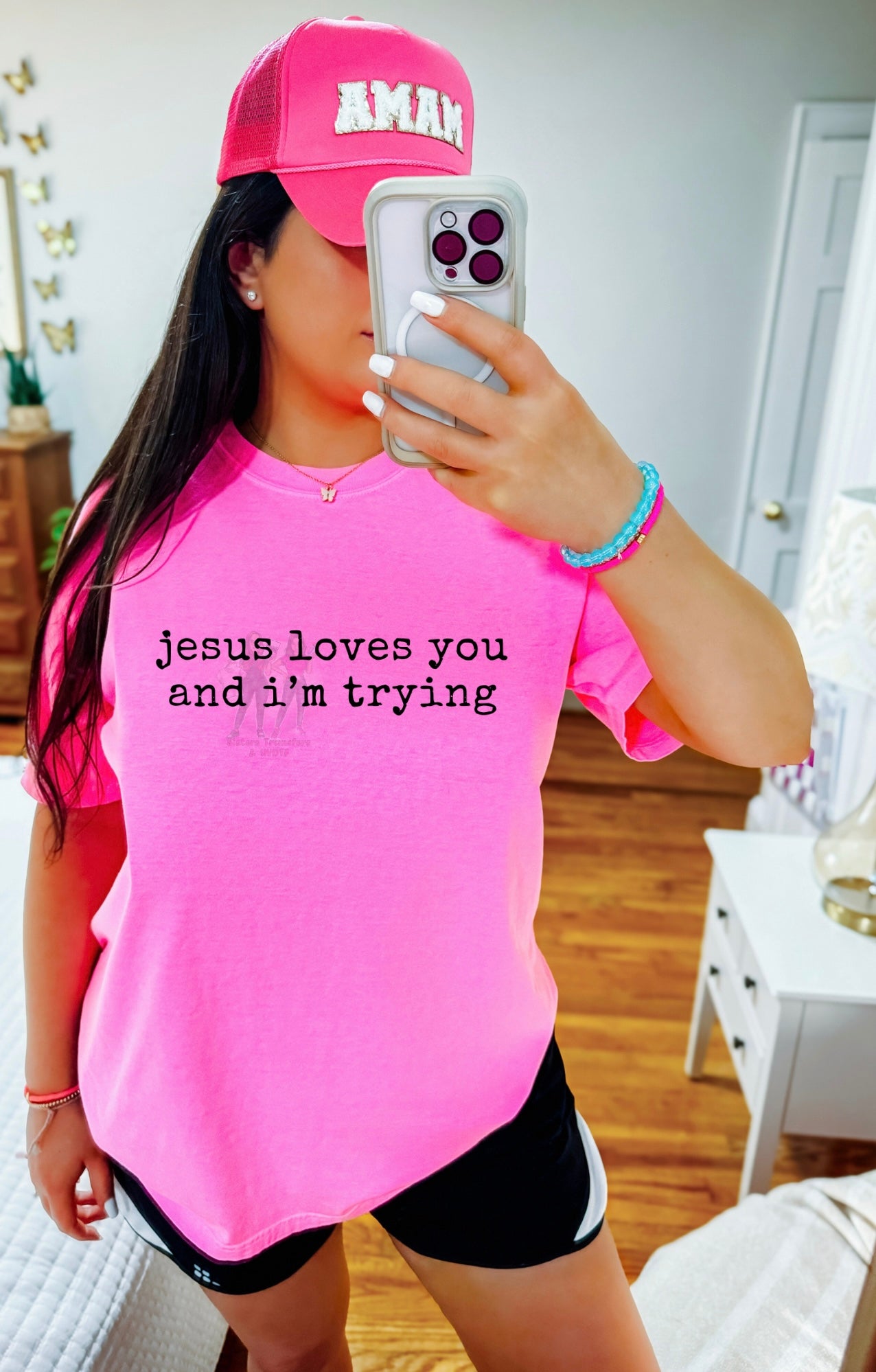 Jesus loves you and I'm trying