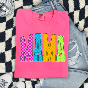 Mama Checkered (DTF TRANSFER)