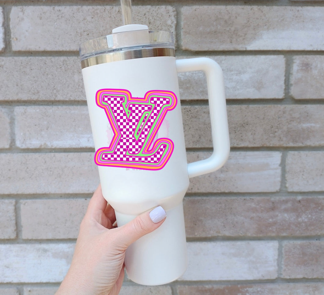 Checkered Pink Brand