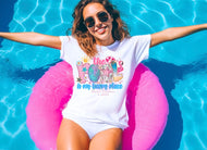 The pool is my happy place (DTF TRANSFER)