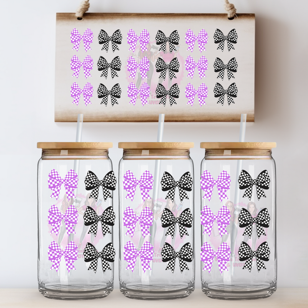 Purple & Black Checkered