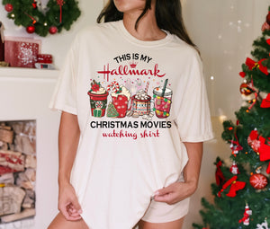 This is my hallmark Christmas movies watching shirt  (DTF TRANSFER)