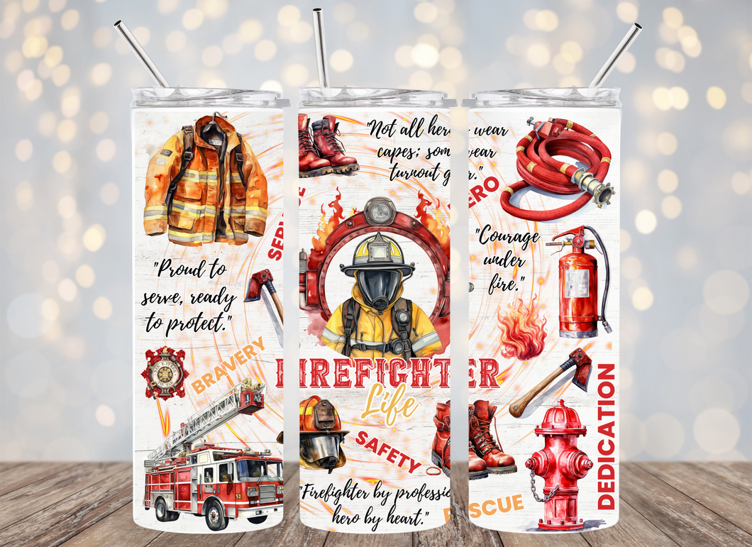 SUBLIMATION Firefighter Life