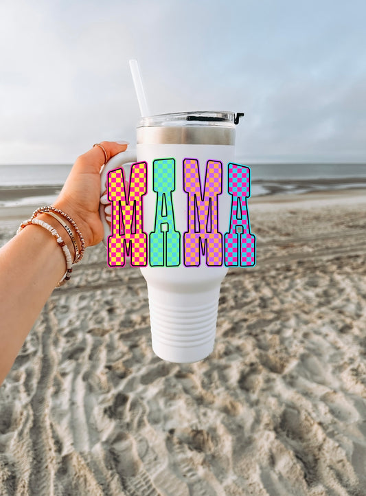 Mama colorful checkered