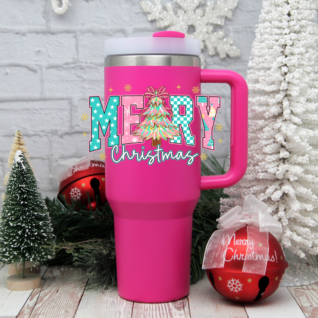 Merry Christmas pink