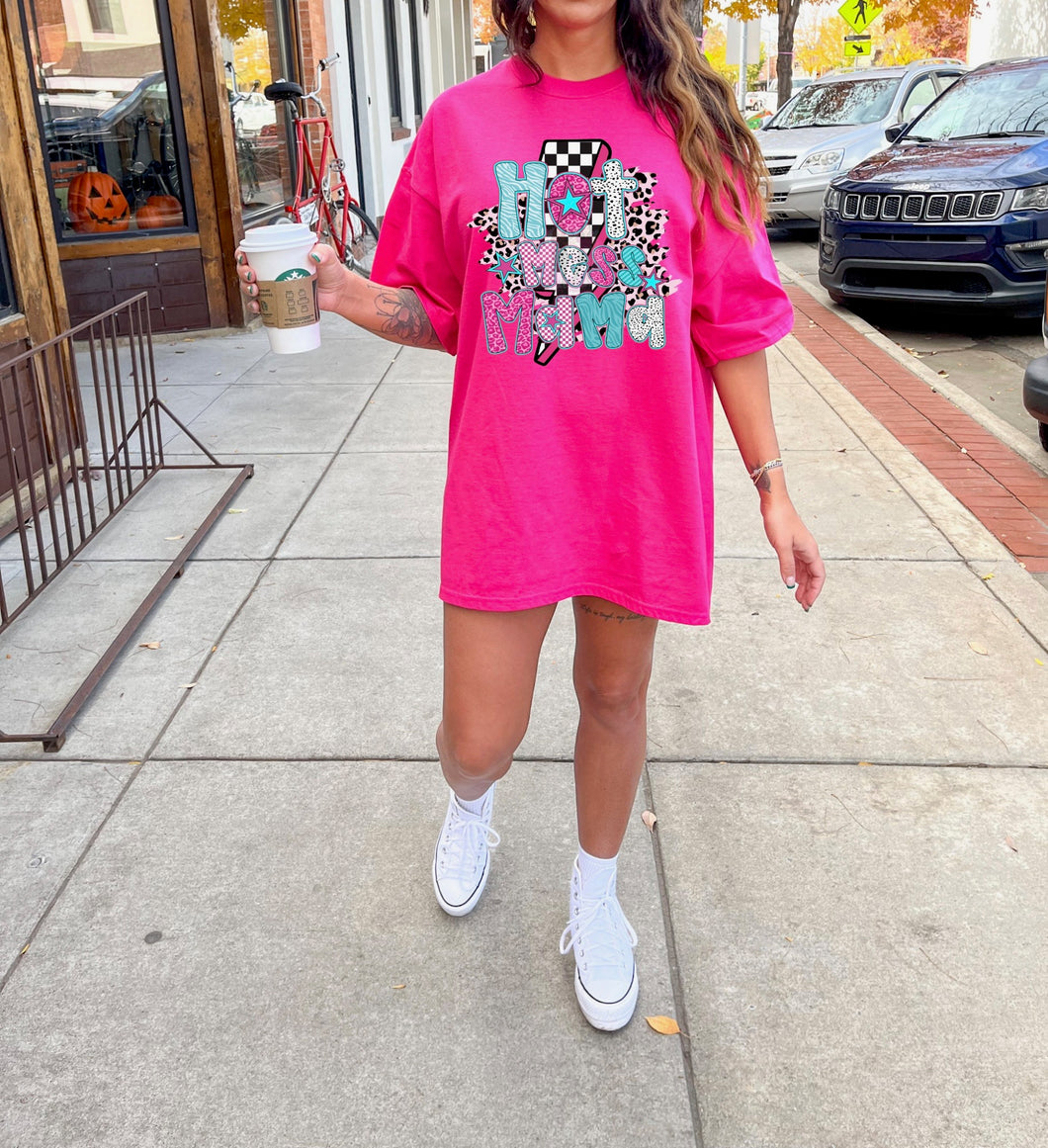 Hot mess mama (DTF TRANSFER)