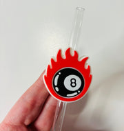 Flame eight ball