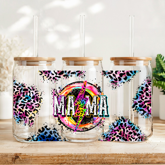 Mama neon leopard