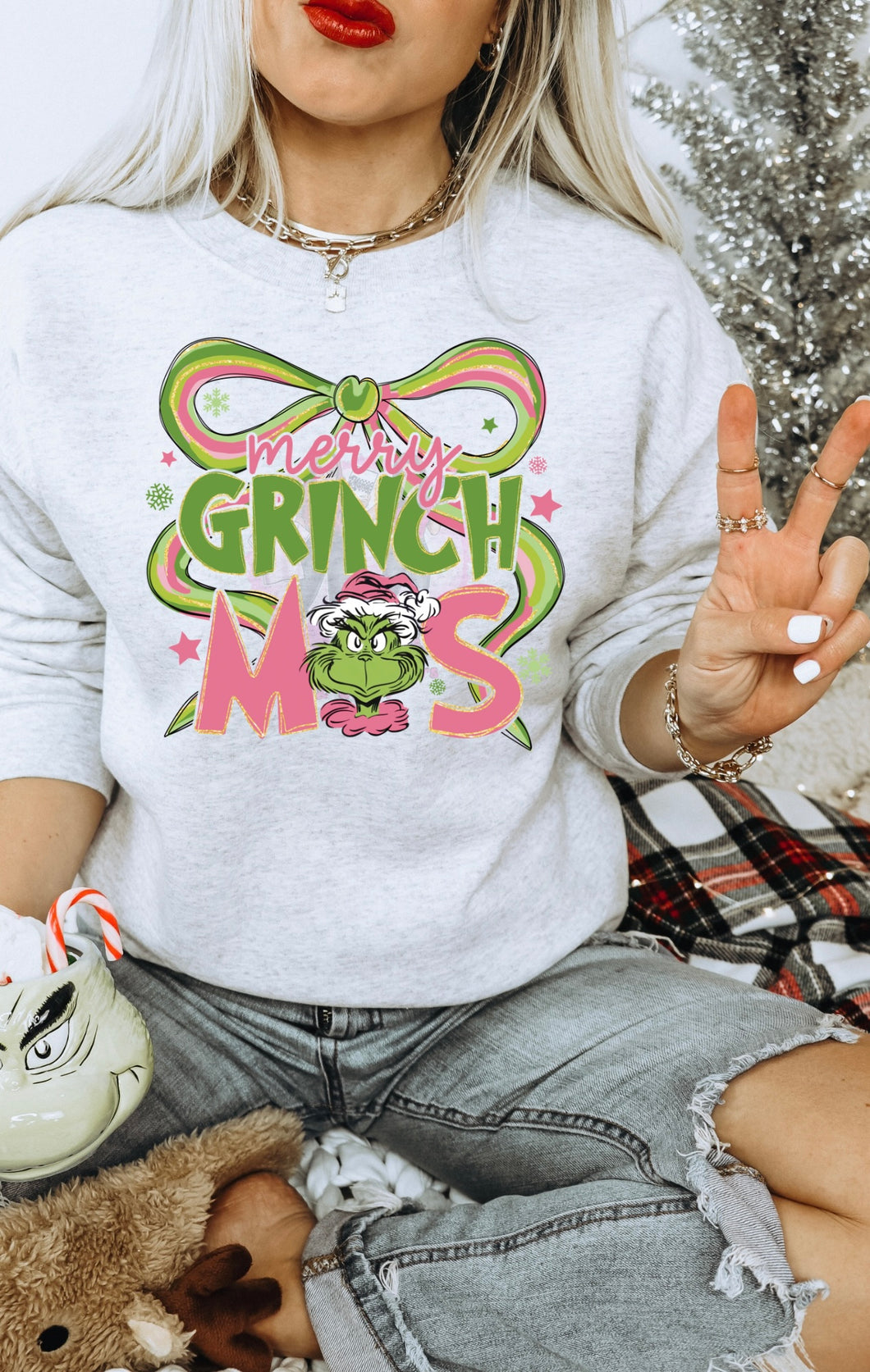 Pink Greenmas  (DTF TRANSFER)