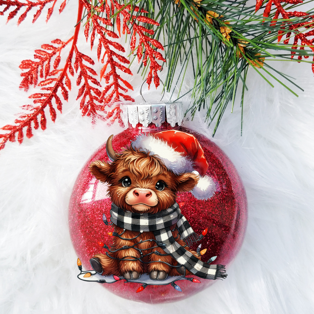 Christmas Highland Cow