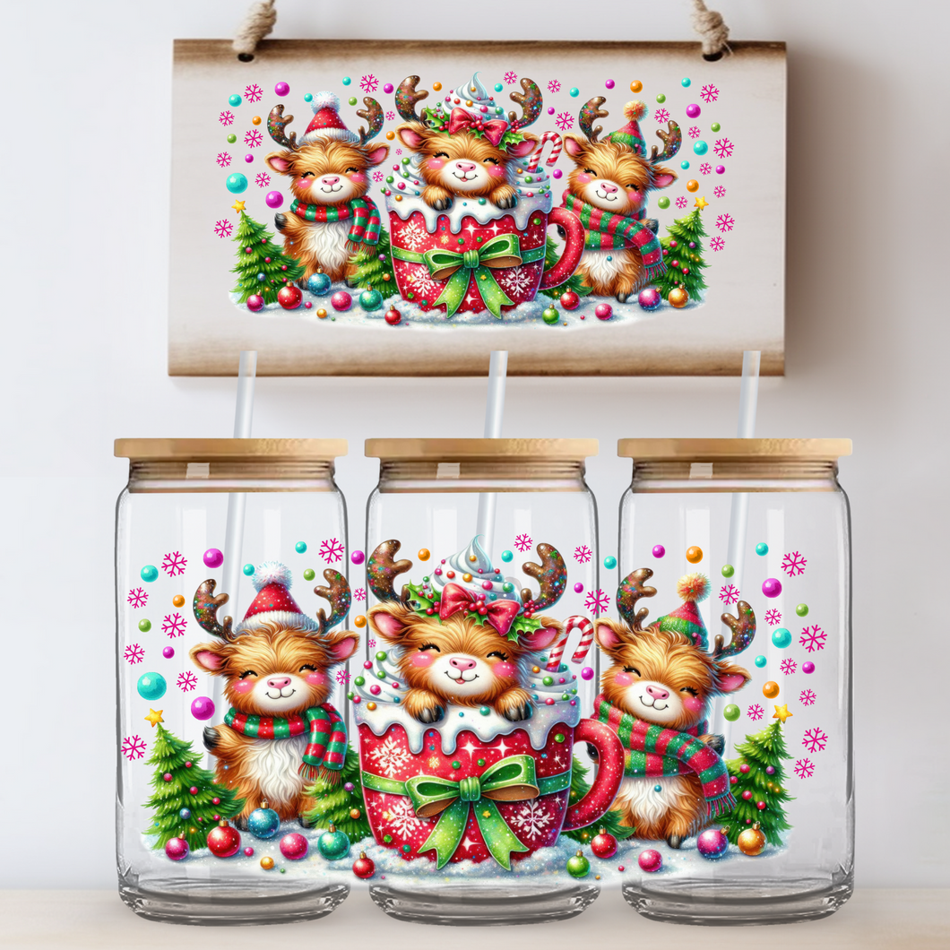 Christmas Cows reindeers